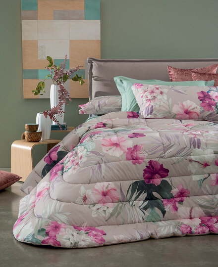 Comforter Hibiscus double bed