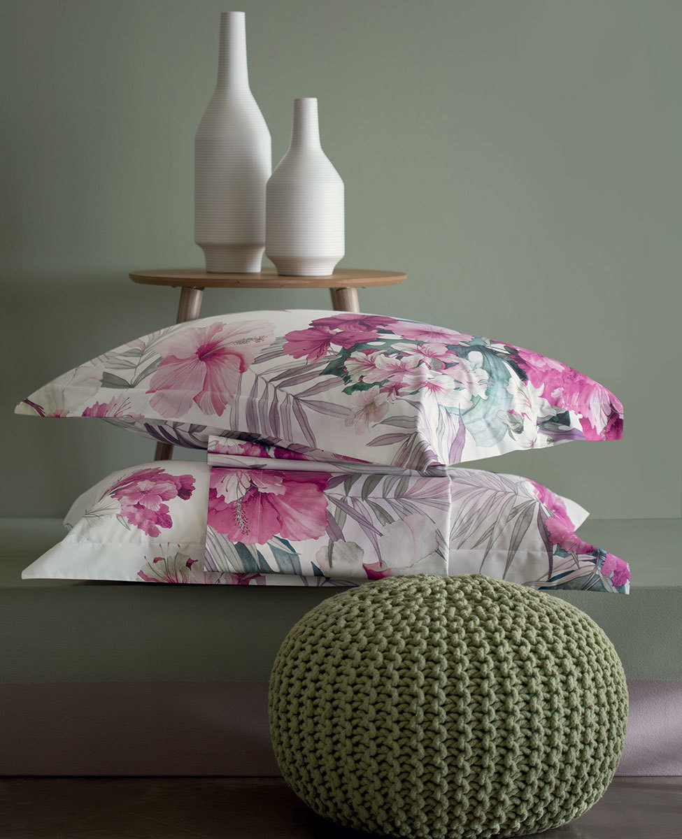 Sheet set Hibiscus double bed