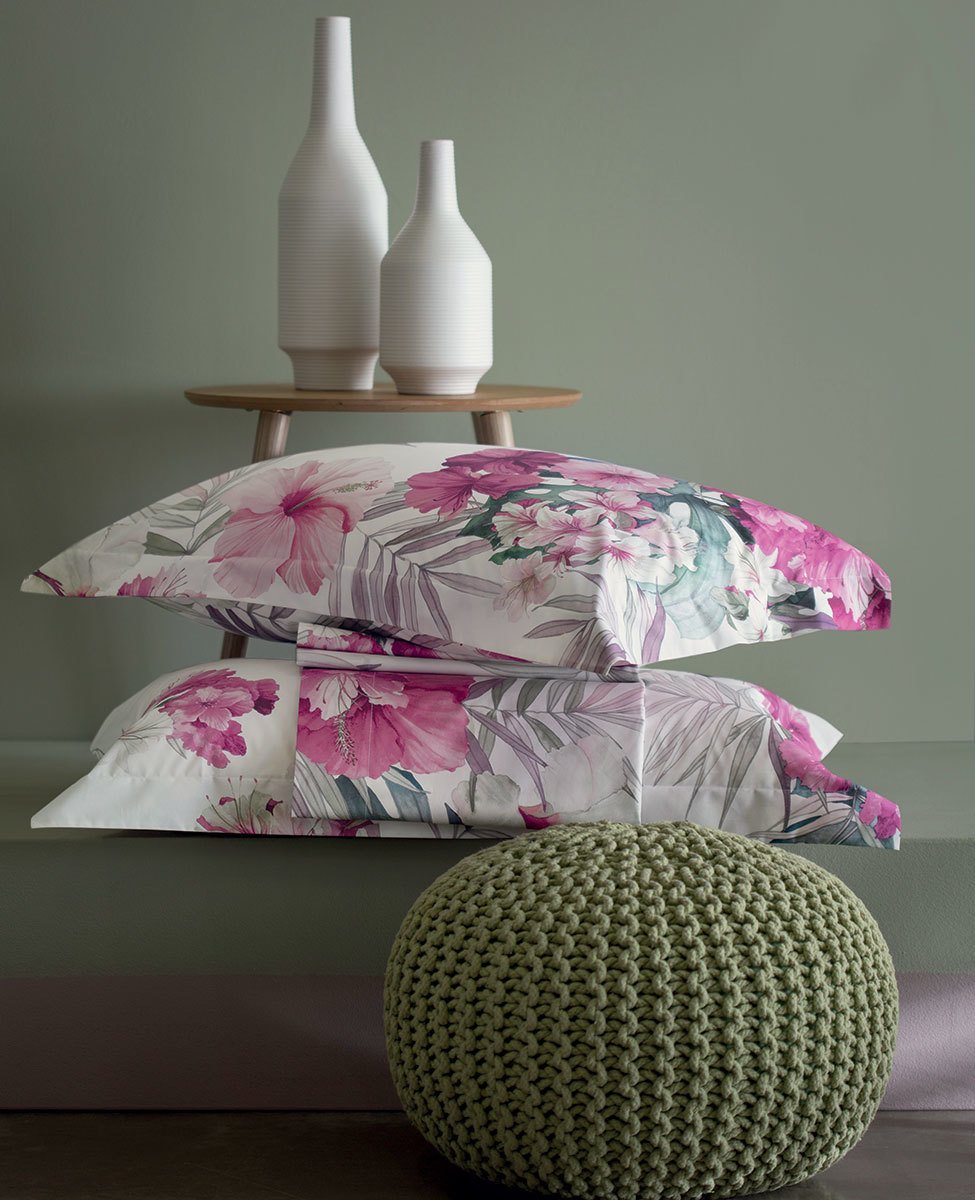 Sheet set Hibiscus single bed