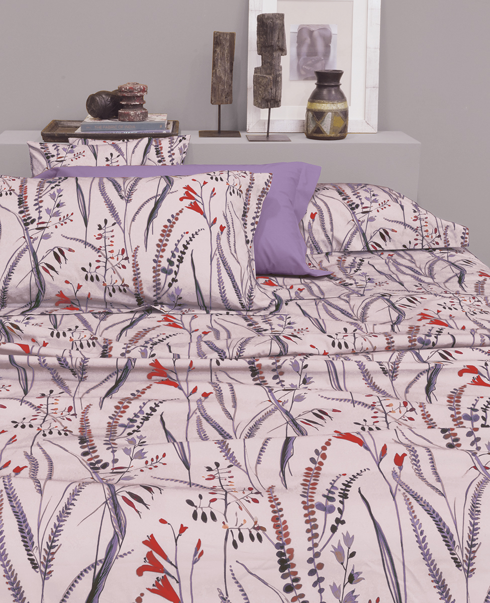 Sheet set Flora queen bed