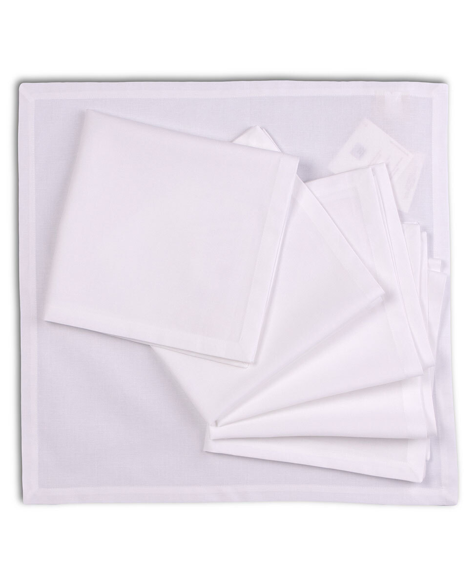 Napkins set in gabardine 4 pcs