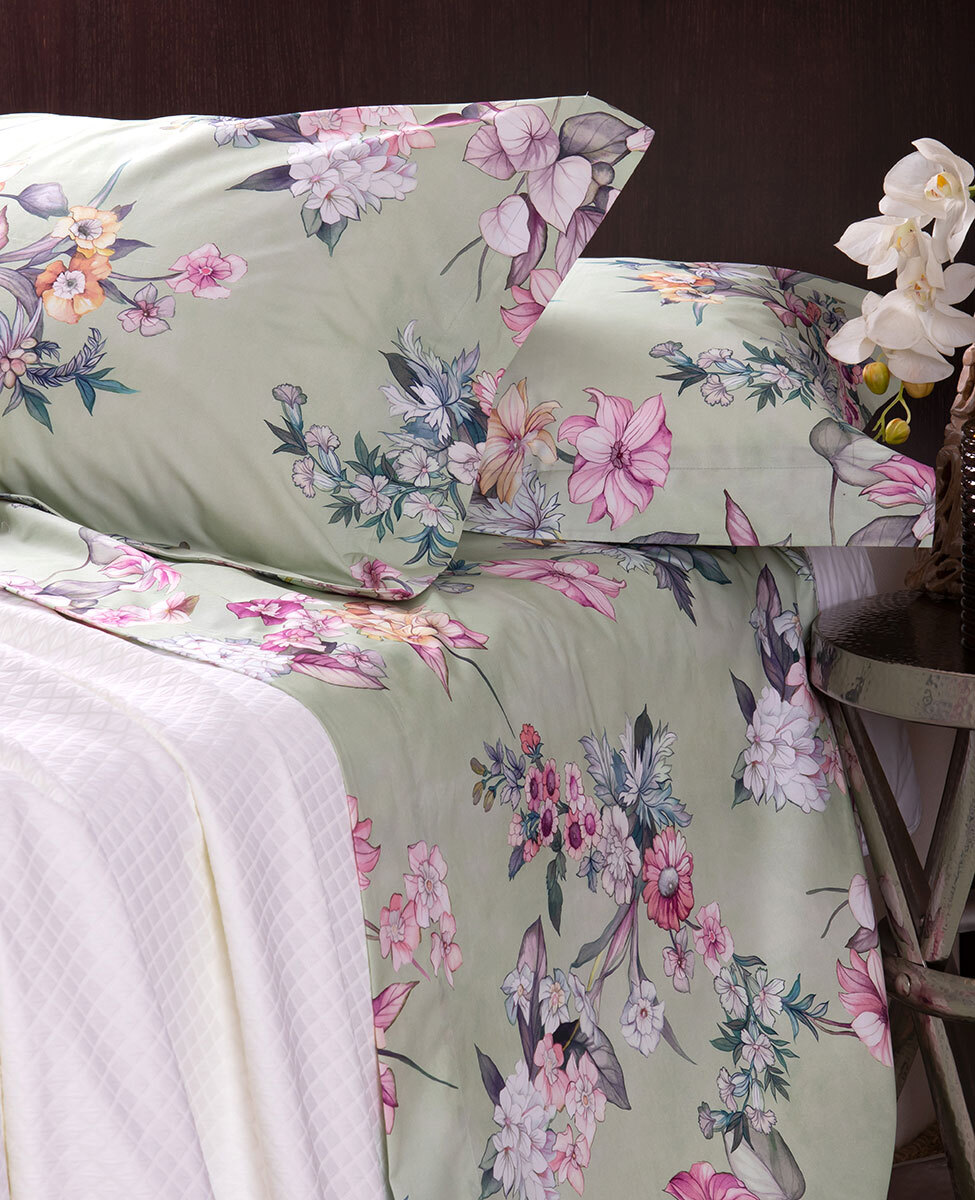 Sheet set/bedspread model Ortensia