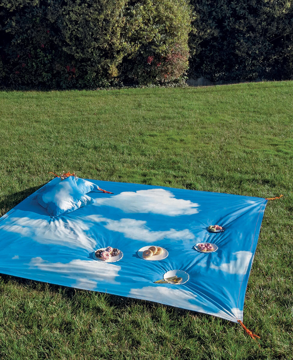Decorative throw Nuvole double bed