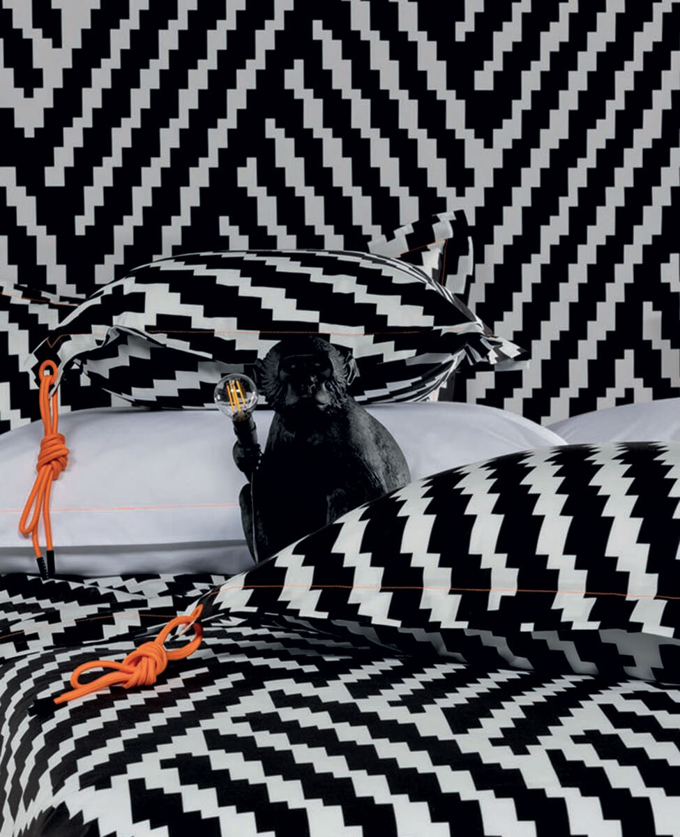 Set 2 pillowcases Zigzag